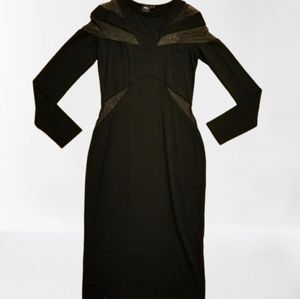 ASOS Black Dress w sheer cutouts. Size 6